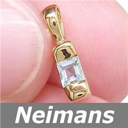 USGL Certified 3.25ct Sapphire Huggie Earrings 14K Gold