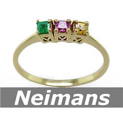 Certified 18.00 ct Green Amethyst & Diamond Pendant 14K