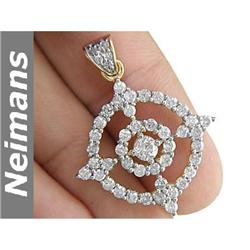 Certified 27.50ct Green Amethyst & Sapphire Pendant 14K