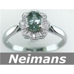 Certified .75 ct Blue Diamond Cocktail Ring 14kt Gold