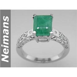 Certified .25 ct Green Sapphire & Diamond Pendant 14kt