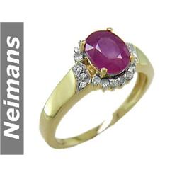 Certified 1.25 ct Emerald & Diamond Eternity Ring 14kt