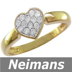 Neimans 15.50 ct Pink Kunzite & Diamond Ring 14kt CERT