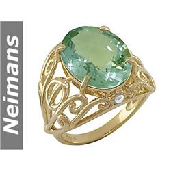 Vintage 4.50 ct Pink Tourmaline & Diamond Pendant 14kt