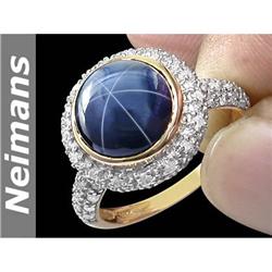 Certified 10 MM Black Tahitian Pearl & Diamond Ring 14k