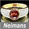 Image 1 : Neimans Certfied 1.00 ct Tourmaline & Diamond Ring 14kt