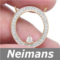 Certified .50 ct  Circle of Love Diamond Pendant 14kt