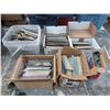 Image 1 : Large Tote of Various Nails & Staples for Air Guns