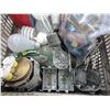 Image 2 : Tote of Various Electrical Items and Light Bulbs