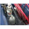 Image 2 : Tote with Air Hose, Grease Guns & Other Items