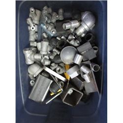 Tote of Metal & Galvinized Fittings