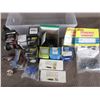 Image 2 : Box of Headlight Bulbs and Other Automotive Parts