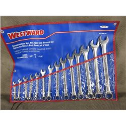 Westward 3/8" to 1 1/4" Combination Wrench Set