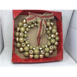 18in Jingle Bell Wreath with Bow