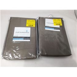 Curtain Works One Lined Pinch Pleat Panels (30in x 95in) x 2