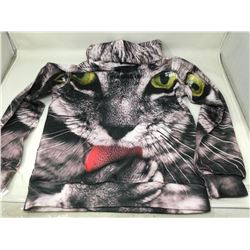 Graphic Hoodie- Cat (Size 150)