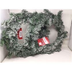 26 in Set of Flocked Wreaths