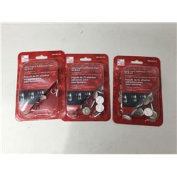 Mini Light Adhesive clips (3 x 25)