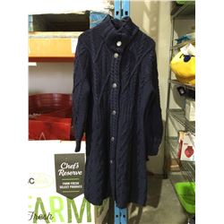 Saol Ireland Navy Merino Wool Sweater