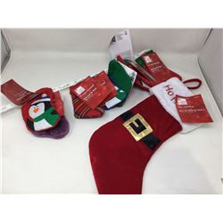 Mini Stockings and 20in Santa Stockin