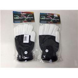 LED Light Up Gloves (2x)