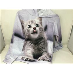 Kitten Graphic Hoodie (size 130)