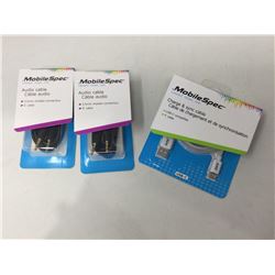 Lot of Assorted Mobile Spec Cables
