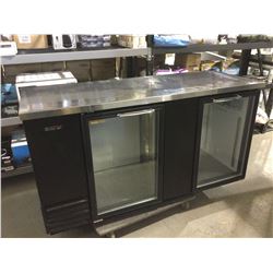 Turbo Air 69" Glass Door Back Bar Refrigerator - Model: TBB-3SG