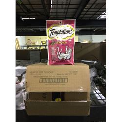 Case of Temptations Cat Treats Hearty Beef Flavor (12 x 85g)