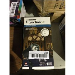 LED Projection Snowflurry White Light Show