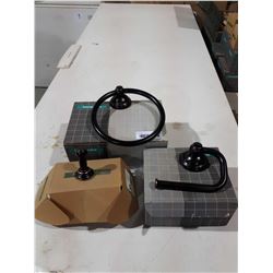 Hansgrohe 3-Piece Bathroom Set (Towel Ring, Toilet Paper Holder, Robe Hook)