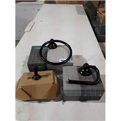 Hansgrohe 3-Piece Bathroom Set (Towel Ring, Toilet Paper Holder, Robe Hook)