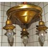 Image 1 : Victorian Brass Ceiling Light Fixture  #1280043