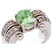 Image 1 : Vintage Estate inspired DIAMOND EMERALD ring #1280179