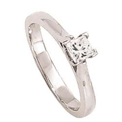 0.70 carat PRINCESS CUT diamond solitaire ring #1280414