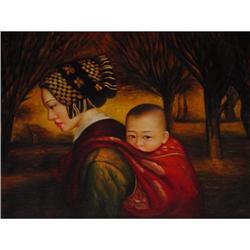 Chinese Mother w/ Baby on Back, Mint #1280533