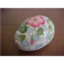 Paper -Mache, Hand Painted  Ring Box #1280589