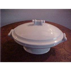 Vegetable dish,w/cover, Ironstone #1280606