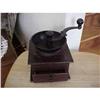 Image 1 : coffee Grinder; wooden box top,hand crank #1280642