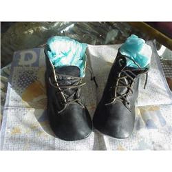 VICTORIAN HIGH TOP BABY SHOES DOLL SIZE MINT #1280778