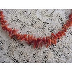 Beautiful Deep Rich Red Coral Necklace #1280900