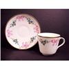 Image 1 :  Victorian Teacup & Saucer Pink RIBBONS CHIC #1280912