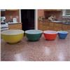 Image 1 : Pyrex Primary Color Set Of Four Bowls #1281257