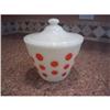 Image 1 : Fire King Red Dot Grease Jar #1281262