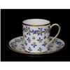 Image 1 : Porcelaine de Paris Demitasse and Saucer Set #1287693