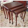 Image 1 : Mahogany Ball & Claw Nesting Tables c.1930 #1287715