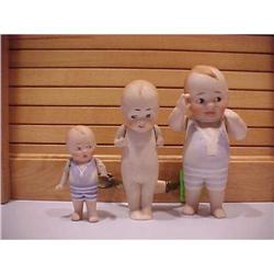 3 all bisque dolls--2 Baby Buds #1287994