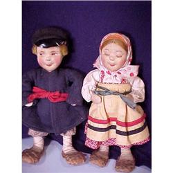 Pair of Russian peasant dolls #1288007