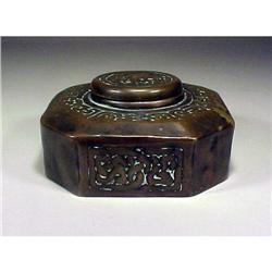 Antique Signed Tiffany Large  Inkwell Crab #1288031