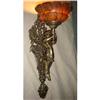 Image 1 : Alabaster stone and casted bronze sconce #1288219